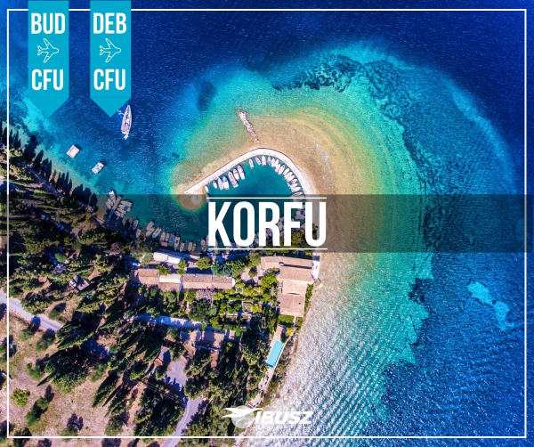 IBUSZ_ korfuAz IBUSZ által Görögországba szervezett utazások során eljuthatnak a smaragd szigetként is nevezett Korfu szigetére, ahol pihentető táj fogadja a turistákat.